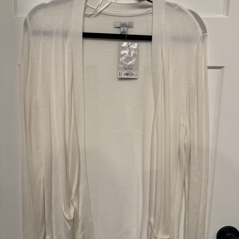 Women's Cream Cardigan Sweater